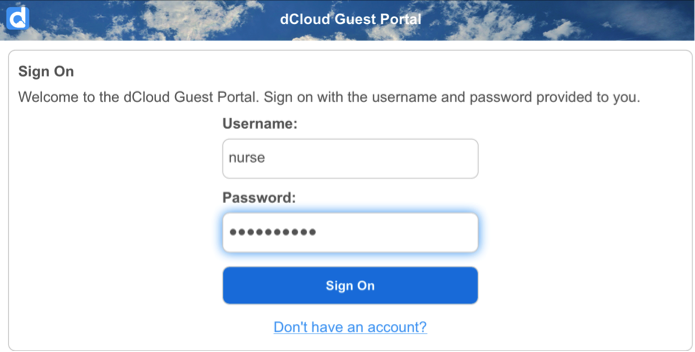 self-provisioning-portal-login