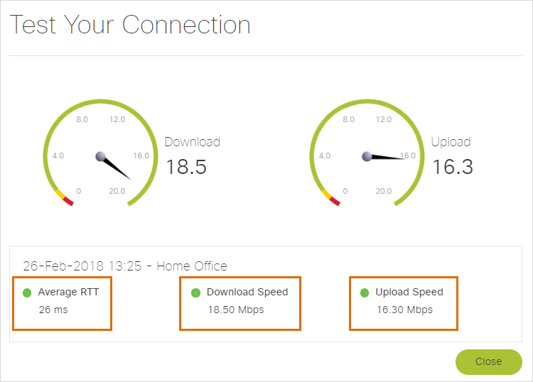 Test your connection